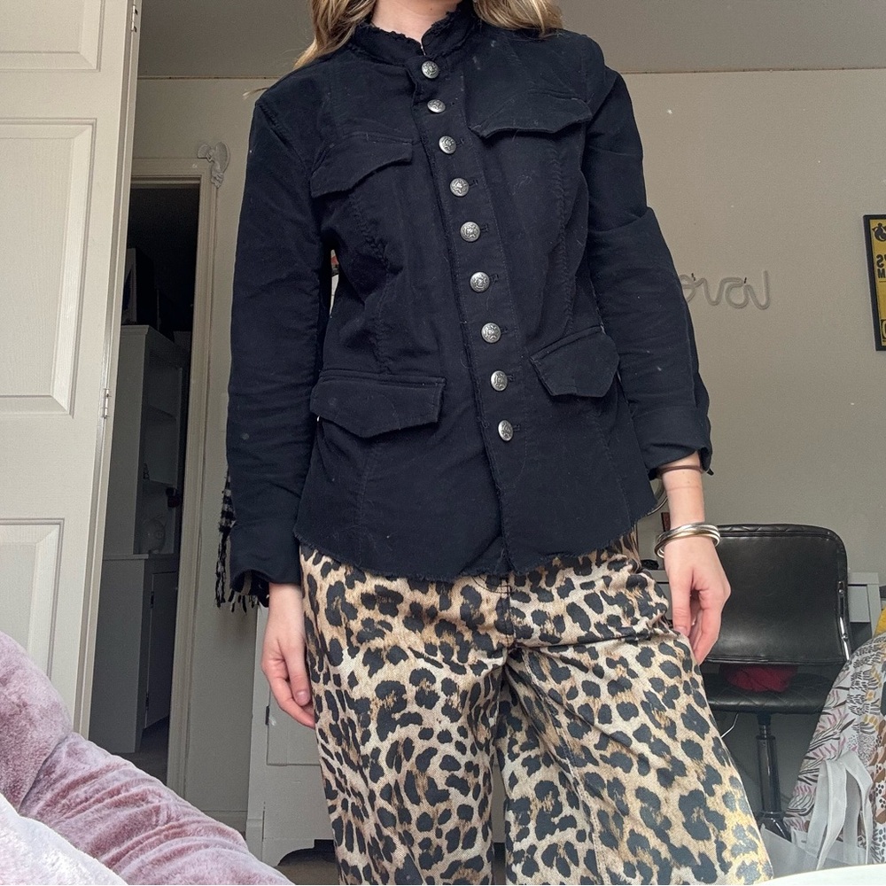 Free People Black Utility Jacket